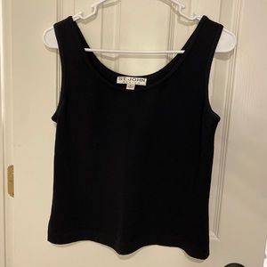 EUC St.John basics knit black tank.